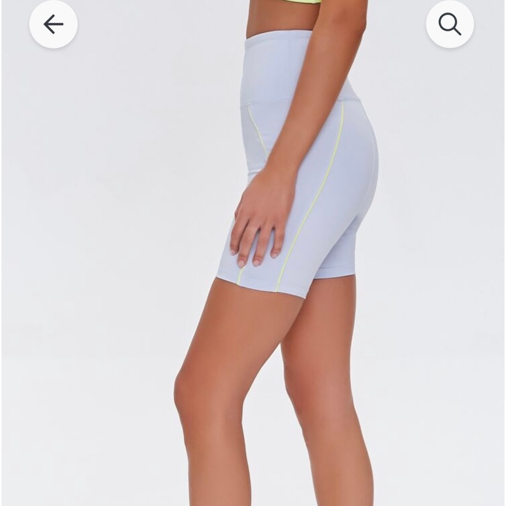 High rise biker shorts